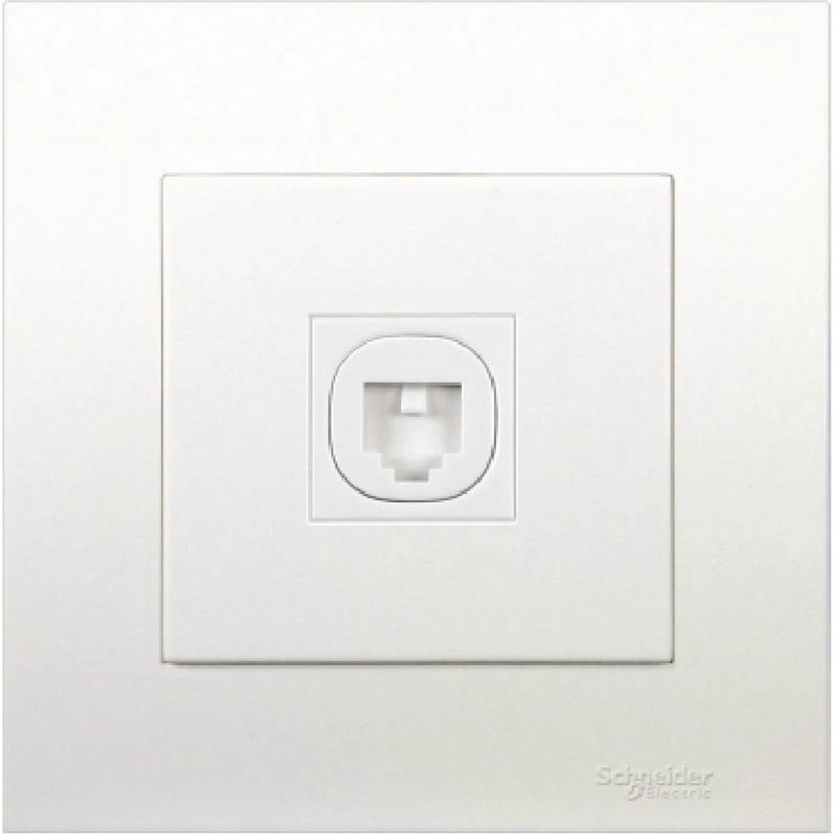 Telephone socket, Vivace, with shutter, 1 gang, white (Model: KB31TS_WE)